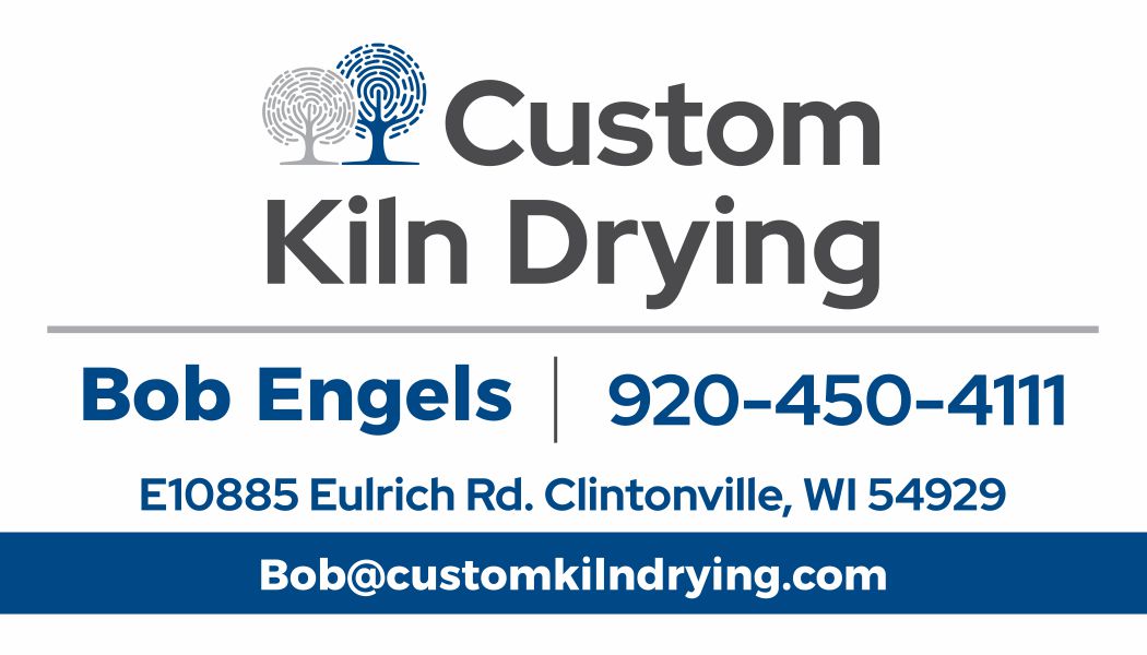 Custom Kiln Drying business card for Bob Engels
